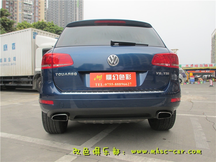 大眾途銳全車改色貼膜 車身貼膜改顏色 汽車改色膜 小珠光改色膜