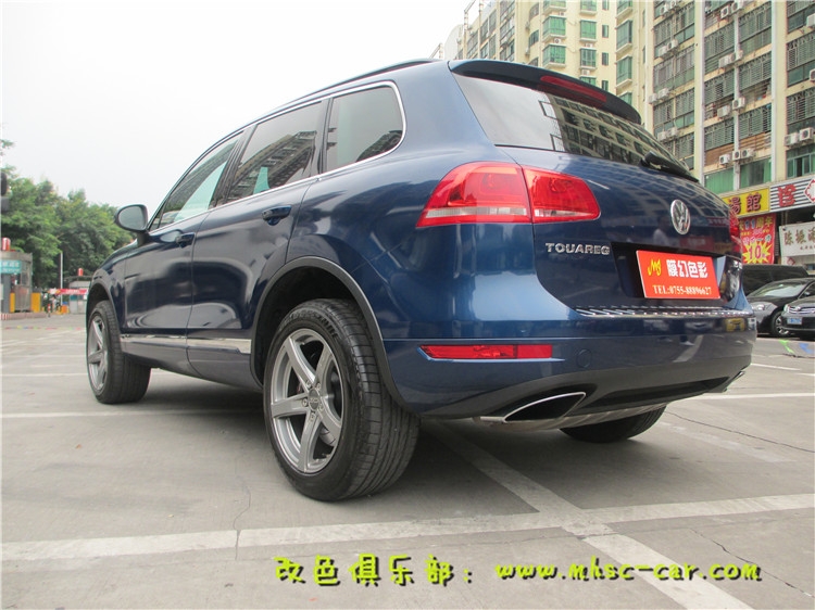 大眾途銳全車改色貼膜 車身貼膜改顏色 汽車改色膜 小珠光改色膜