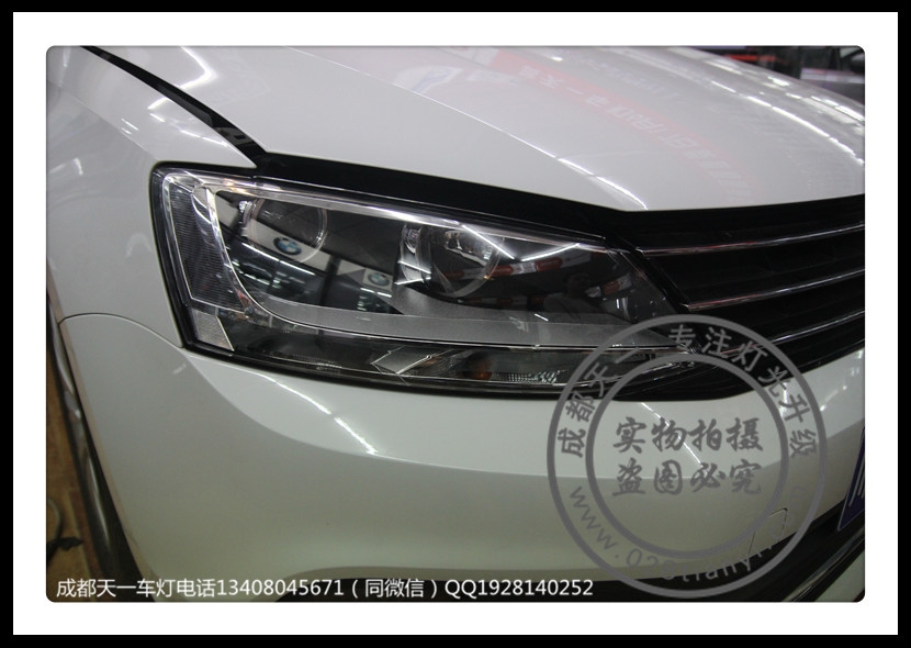 成都新速騰改車燈升級Q5雙光透鏡氙氣燈