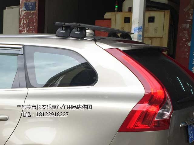 沃爾沃XC60功能拓展安裝拓樂行李架可帶行李箱及自行車