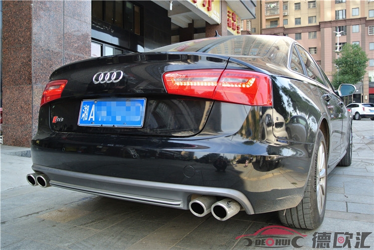 長(zhǎng)沙奧迪A6改裝原廠無(wú)鑰匙進(jìn)入，電動(dòng)尾門(mén)，倒車(chē)影像，S6外觀。