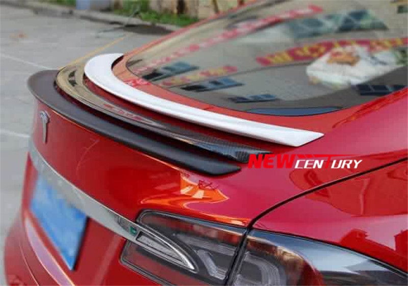 特斯拉碳纤维压尾翼 电动轿车特斯拉改装尾翼大包围套件
