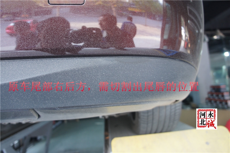 【石家莊永誠(chéng)汽車】寶馬528升級(jí)535雙邊單出排氣，方形尾唇漂亮
