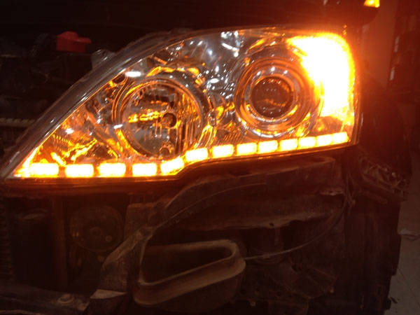西寧車燈升級CRV大燈改裝