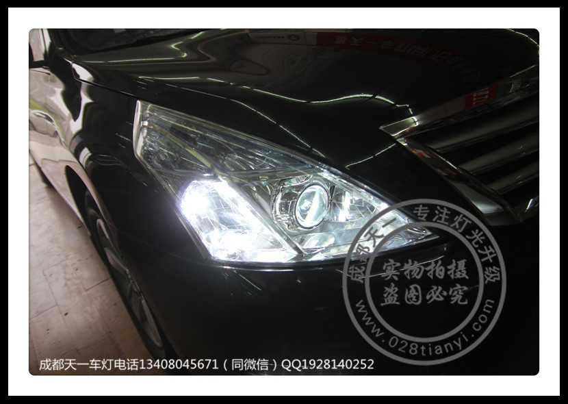 成都天籟車燈改裝升級雙光透鏡氙氣燈