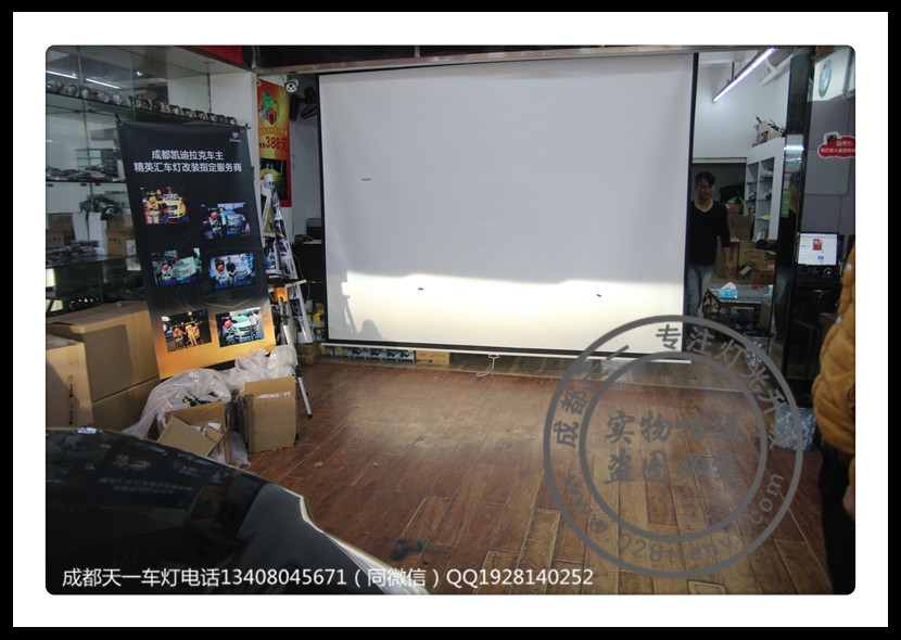 成都奔馳GLK260車燈改裝升級(jí)歐司朗氙氣燈海拉透鏡