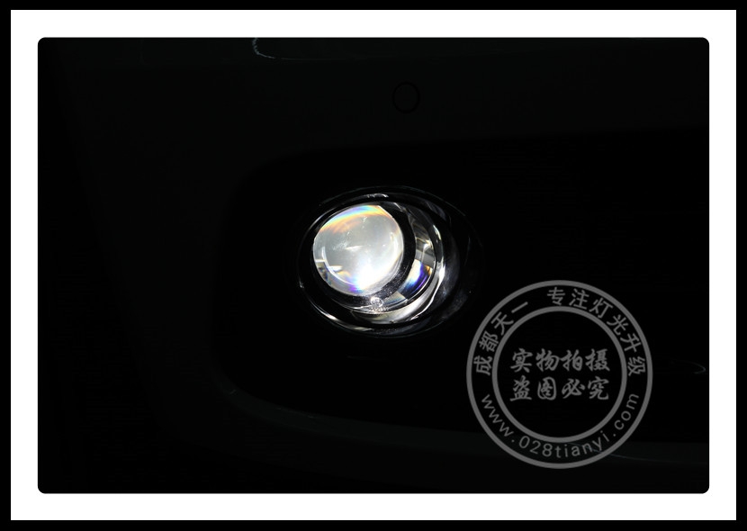 成都奧迪Q5改燈霧燈改裝氙氣燈雙光透鏡
