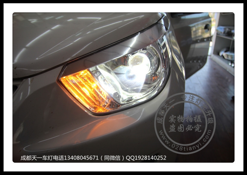 成都啟程R30改車燈改裝雙光透鏡氙氣燈
