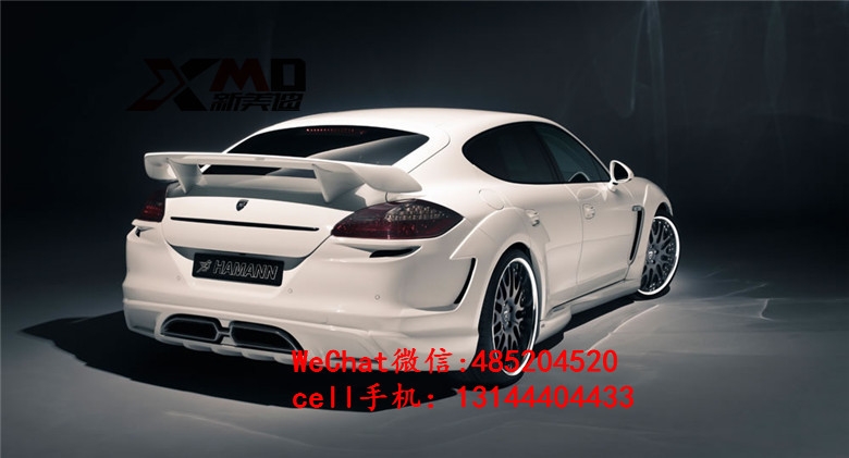 保時(shí)捷 帕納梅拉 PANAMERA 970 改HAMANN 包圍碳纖維后擾流尾翼