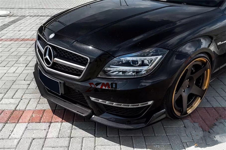 奔馳 W218 CLS350 CLS63 改裝 RENNTECH款 碳纖維前唇側(cè)裙 排氣管