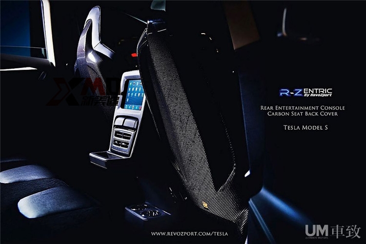 特斯拉MODEL S改裝 Revozport碳纖維壓尾翼 鴨尾 前唇后唇包圍
