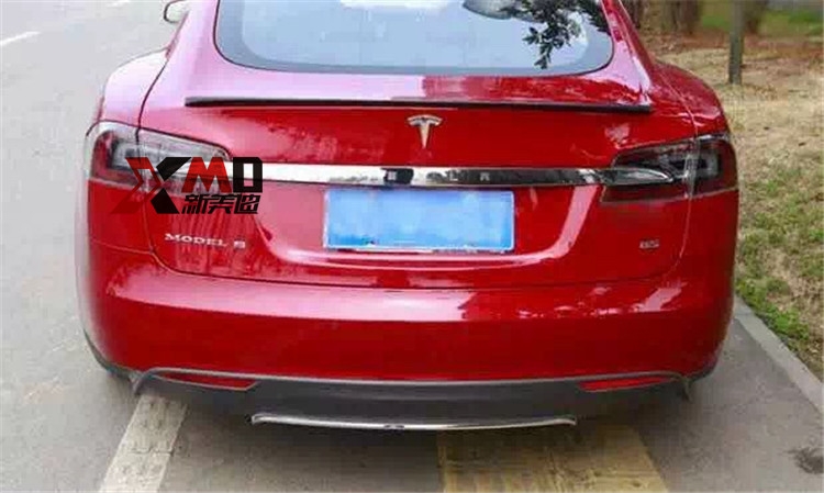 特斯拉MODEL S改裝 Revozport碳纖維壓尾翼 鴨尾 前唇后唇包圍