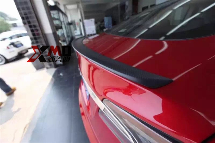 特斯拉MODEL S改裝 Revozport碳纖維壓尾翼 鴨尾 前唇后唇包圍