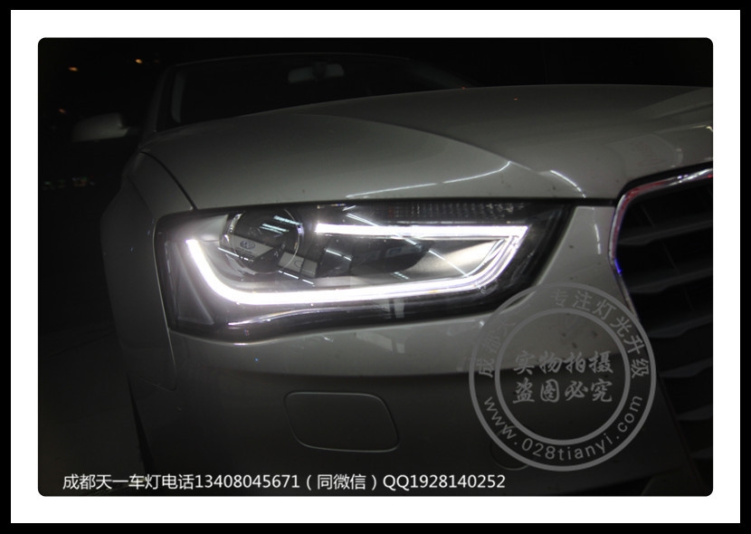 成都奧迪A4L改裝原裝高配LED尾燈
