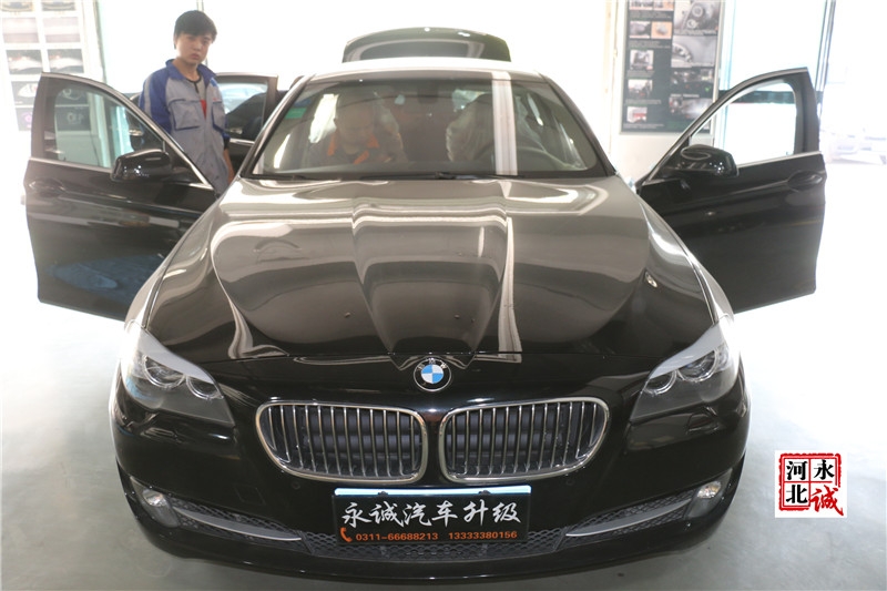 【石家莊永誠(chéng)汽車】寶馬五系520改裝NBT主機(jī)，手寫(xiě)旋鈕，大屏，倒車影像