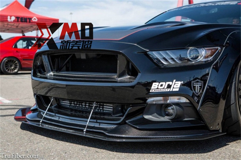 15款 新款 福特野馬Mustang 碳纖維GT 中網(wǎng) 改裝無標(biāo) 包圍 機(jī)蓋
