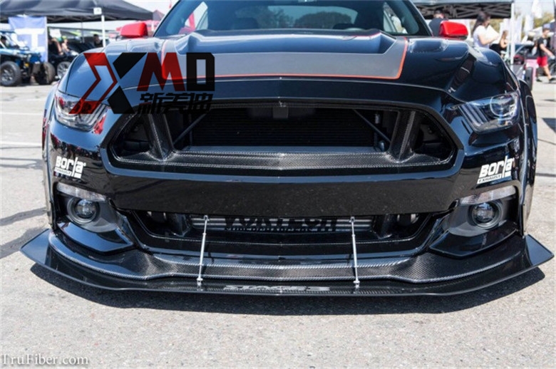15款 新款 福特野馬Mustang 碳纖維GT 中網(wǎng) 改裝無標(biāo) 包圍 機(jī)蓋