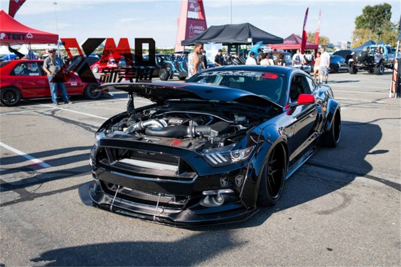 15款 新款 福特野馬Mustang 碳纖維GT 中網(wǎng) 改裝無標(biāo) 包圍 機(jī)蓋