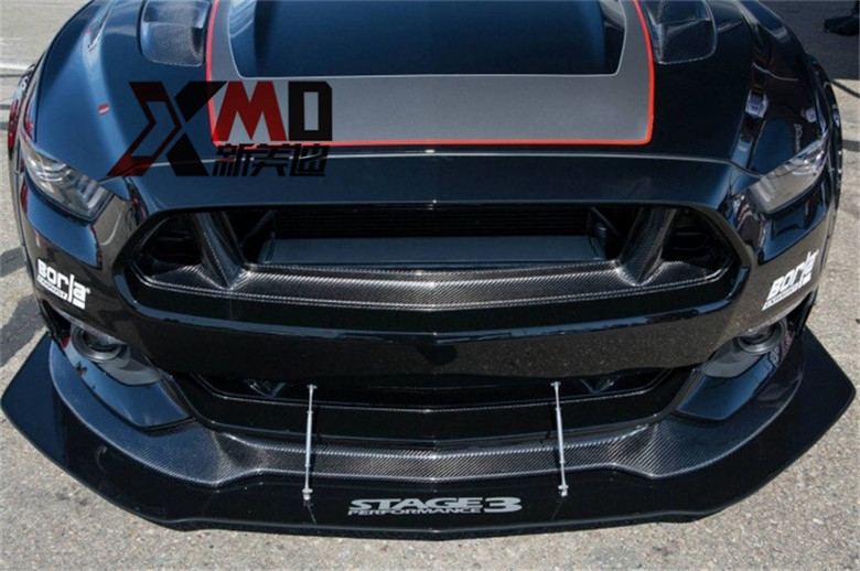 15款 新款 福特野馬Mustang 碳纖維GT 中網(wǎng) 改裝無標(biāo) 包圍 機(jī)蓋