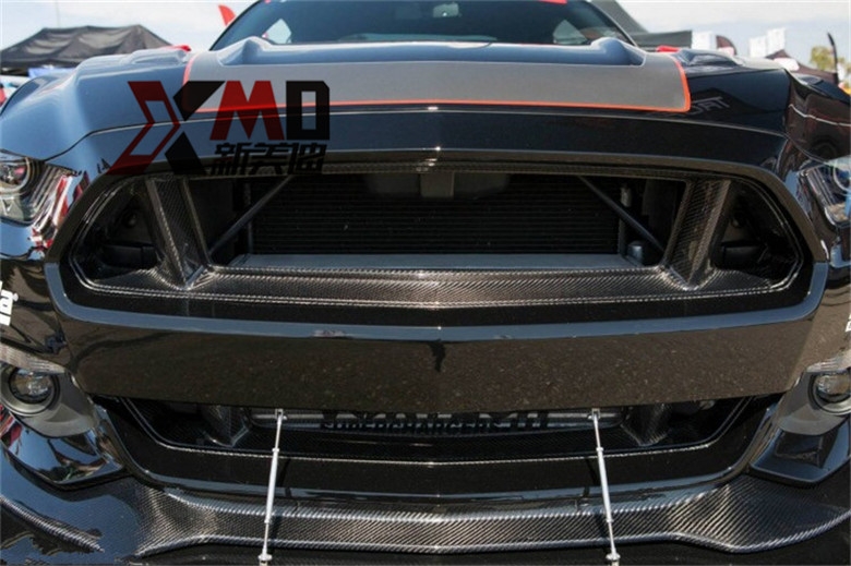 15款 新款 福特野馬Mustang 碳纖維GT 中網(wǎng) 改裝無標(biāo) 包圍 機(jī)蓋