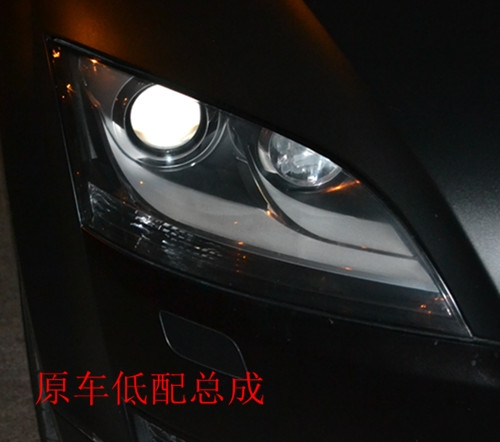 上海奥迪TT大灯改装21点博士双光透镜 欧司朗氙气灯