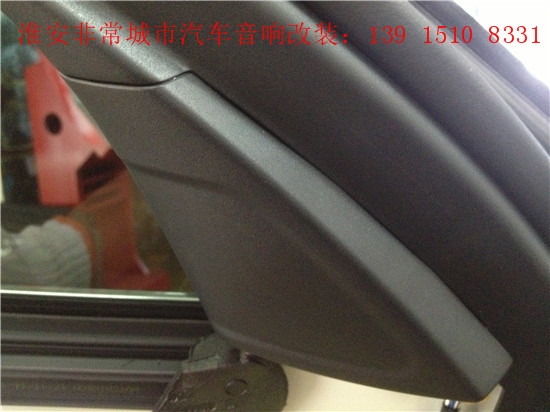 【淮安非常城市汽車音響改裝】寶馬520LI改裝哈曼汽車音響+四門隔音+寶馬專用氛圍燈