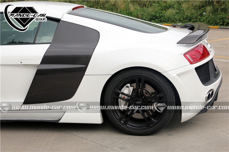 【Mandecar出品】奧迪Audi R8改裝Regula包圍+門板+Hexis珍珠白
