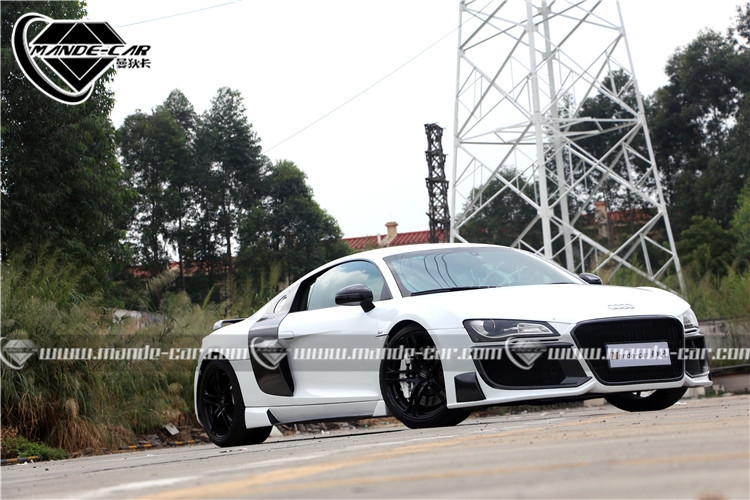 【Mandecar出品】奧迪Audi R8改裝Regula包圍+門板+Hexis珍珠白