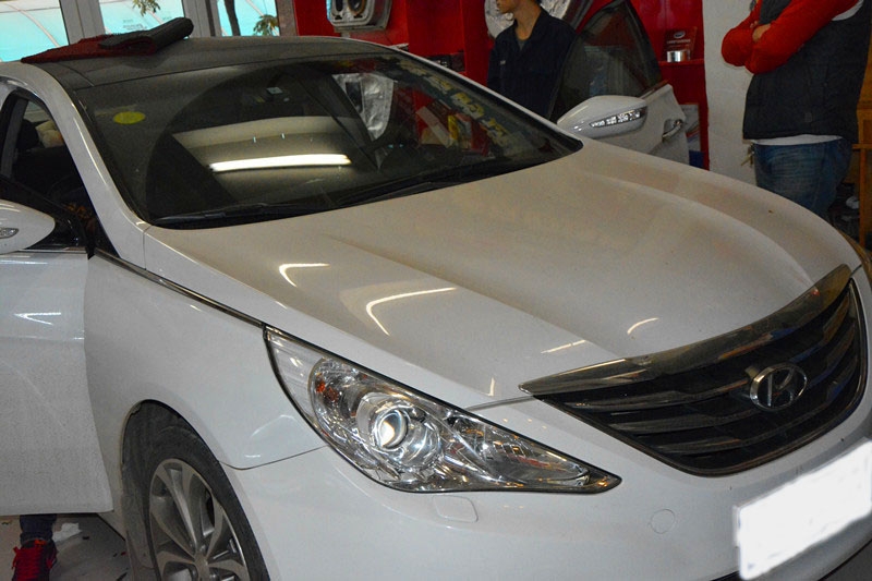 北京現(xiàn)代第九代索納塔汽車音響改裝 唐山博納專業(yè)汽車音響改裝
