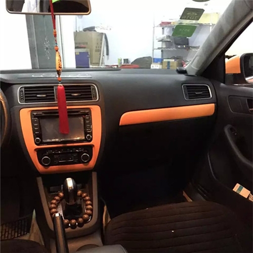濰坊邁騰全車改色，變身亞光橙