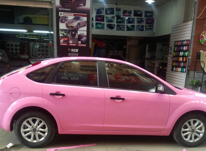 武漢車身改色  經(jīng)典?？怂谷嘙ACTAC亮光粉改色貼膜案例
