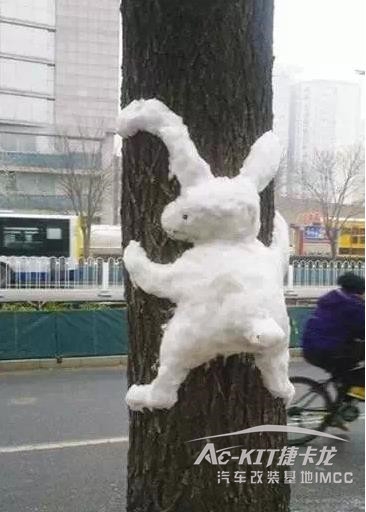 捷卡龍人也太有才了！這雪人堆得也太養(yǎng)眼了吧！