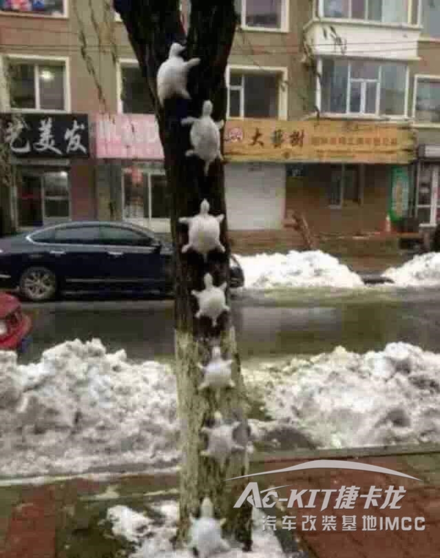 捷卡龍人也太有才了！這雪人堆得也太養(yǎng)眼了吧！