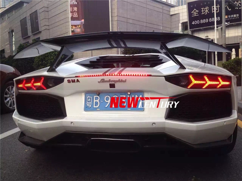 蘭博基尼LP700改裝DMC碳纖維套件 改裝后唇尾翼