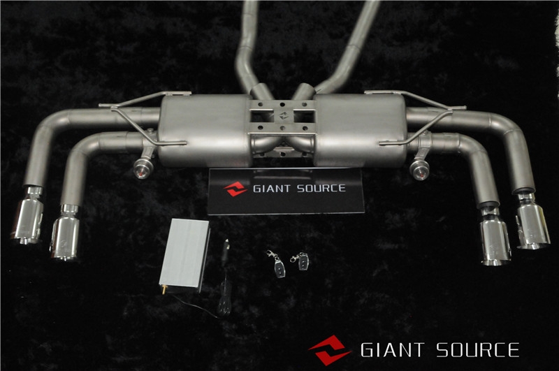 保時捷卡宴958改裝遙控閥門中尾段 卡宴giantsource排氣套件