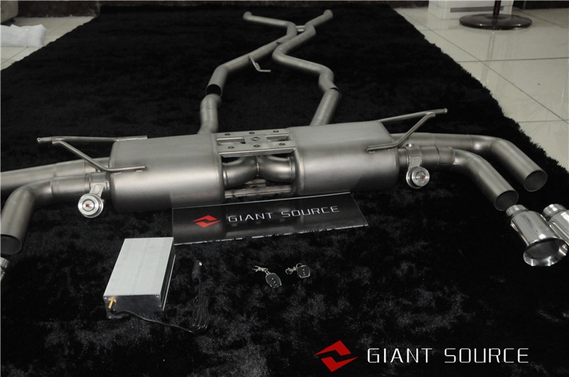 保時捷卡宴958改裝遙控閥門中尾段 卡宴giantsource排氣套件
