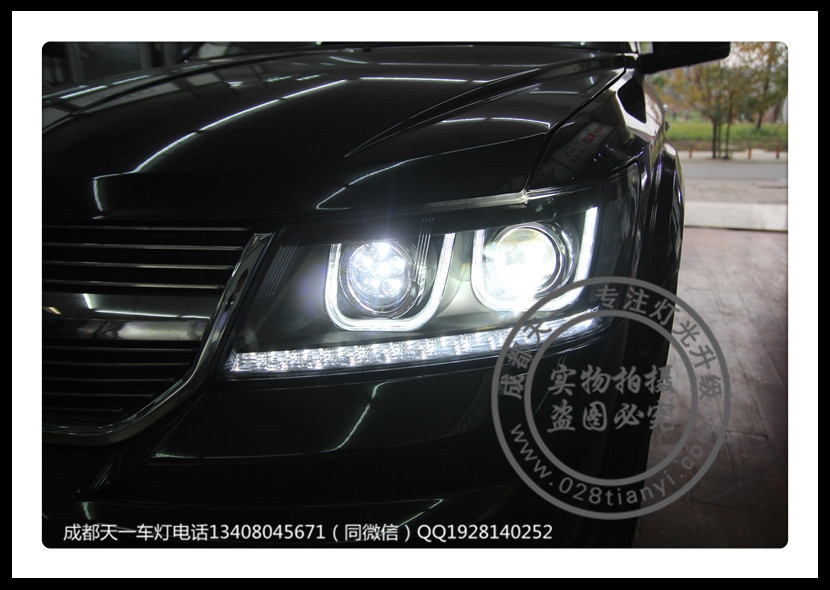 成都道奇酷威車燈改裝升級LED日行燈總成