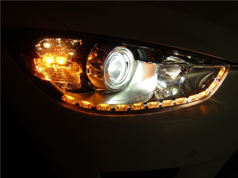 馬自達(dá)CX-5升級(jí)海拉5   歐司朗45W安定   歐司朗CBI    LED日間行車燈