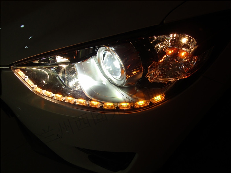 馬自達(dá)CX-5升級(jí)海拉5   歐司朗45W安定   歐司朗CBI    LED日間行車燈