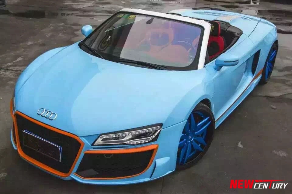 奧迪R8改裝REGULA大包圍套件 R8改裝前杠后杠包圍套件
