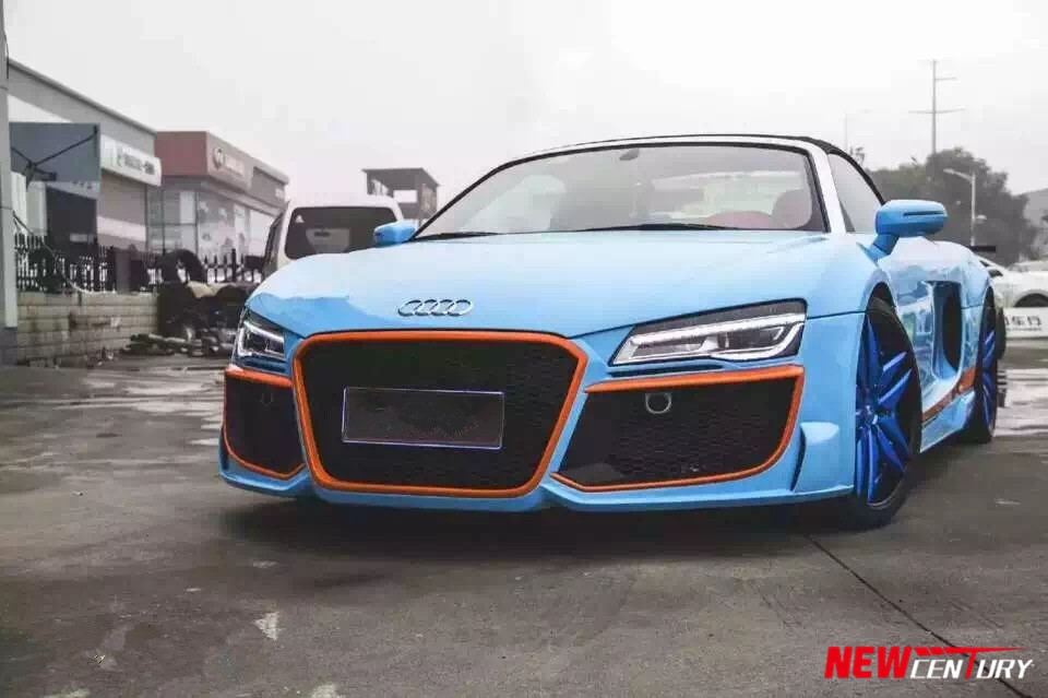 奧迪R8改裝REGULA大包圍套件 R8改裝前杠后杠包圍套件