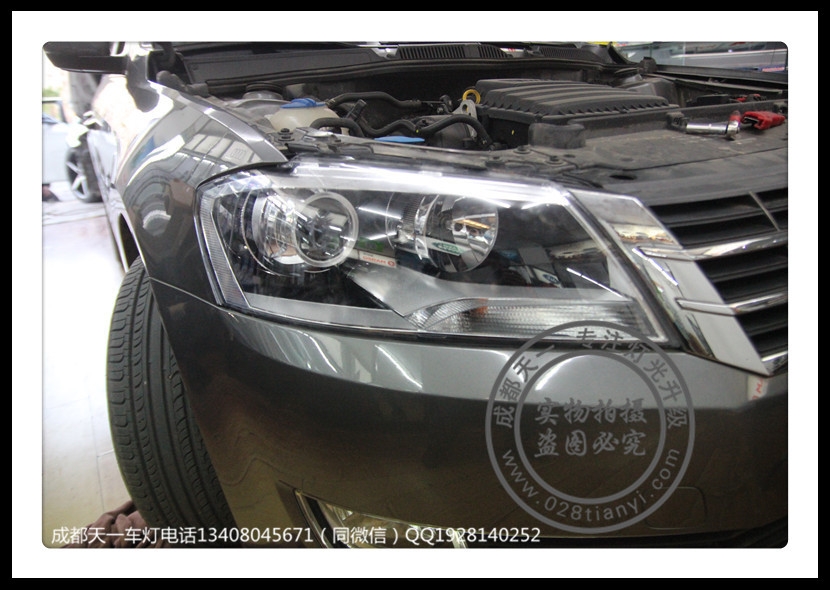 成都大眾朗逸改車燈升級Q5雙光透鏡歐司朗氙氣燈