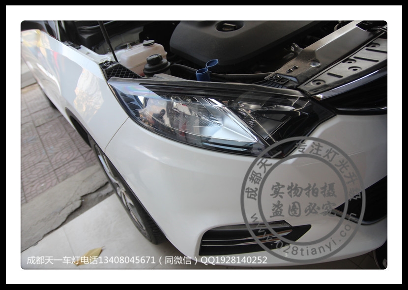 成都長(zhǎng)安逸動(dòng)XT改燈車(chē)燈改裝Q5雙光透鏡LED紅色惡魔眼