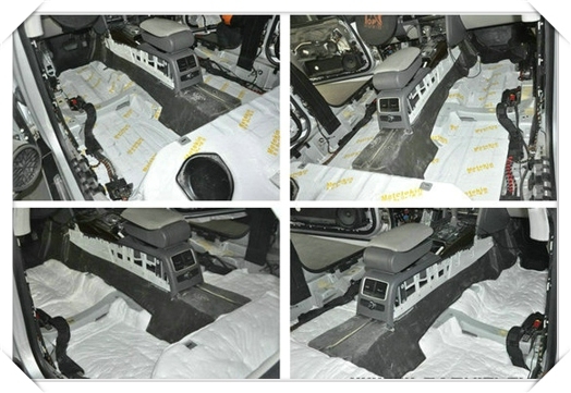 奧迪A6全車美特靜白鉆+溫薩棉——常州至上音樂(lè)專業(yè)汽車音響隔音改裝