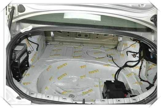 奧迪A6全車美特靜白鉆+溫薩棉——常州至上音樂(lè)專業(yè)汽車音響隔音改裝