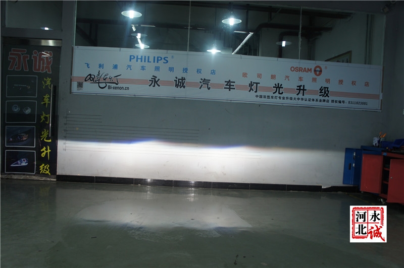 【石家莊永誠改燈】邁騰改裝高配車燈，LED日行燈