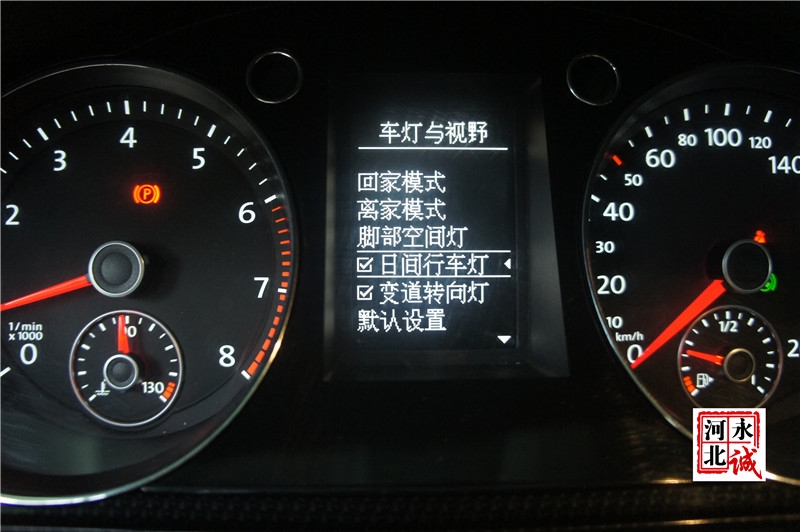 【石家莊永誠改燈】邁騰改裝高配車燈，LED日行燈