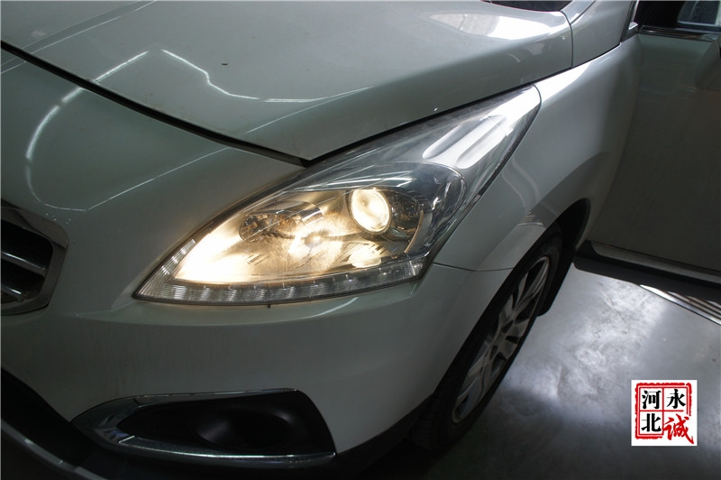 【石家莊永誠(chéng)汽車(chē)】標(biāo)致3008車(chē)燈不亮，到店改裝車(chē)燈