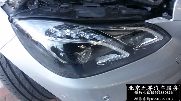 奔馳E260改原廠智能隨動LED大燈 電尾門 盲點輔助