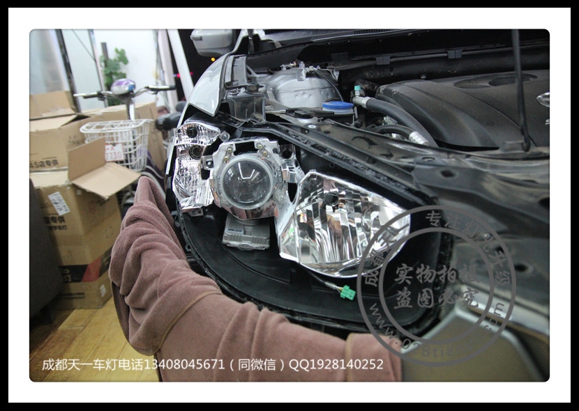 成都馬自達(dá)CX-5改裝4透鏡4歐司朗氙氣燈